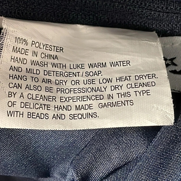 NWT Jordan Fashions 469 Lace and Satin Sleeveless Bridesmaids Dress Navy 12 - Picture 10 of 16